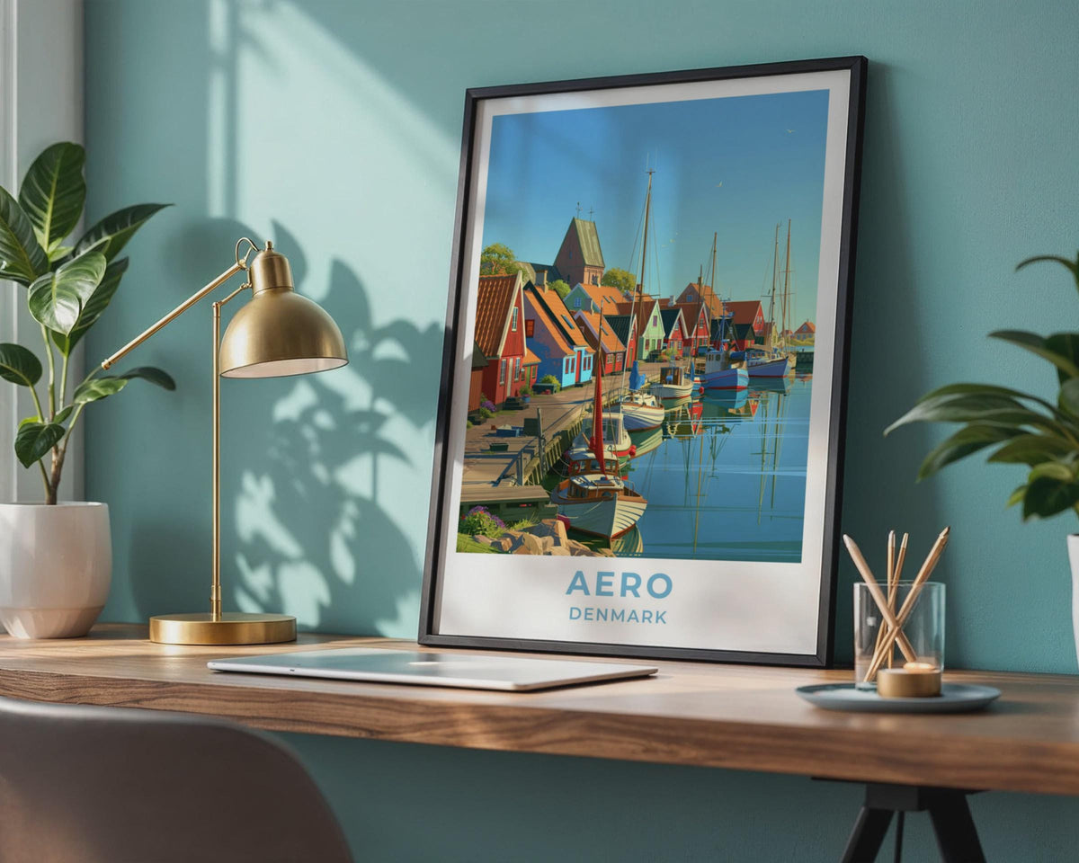 Aero Denmark Travel Poster
