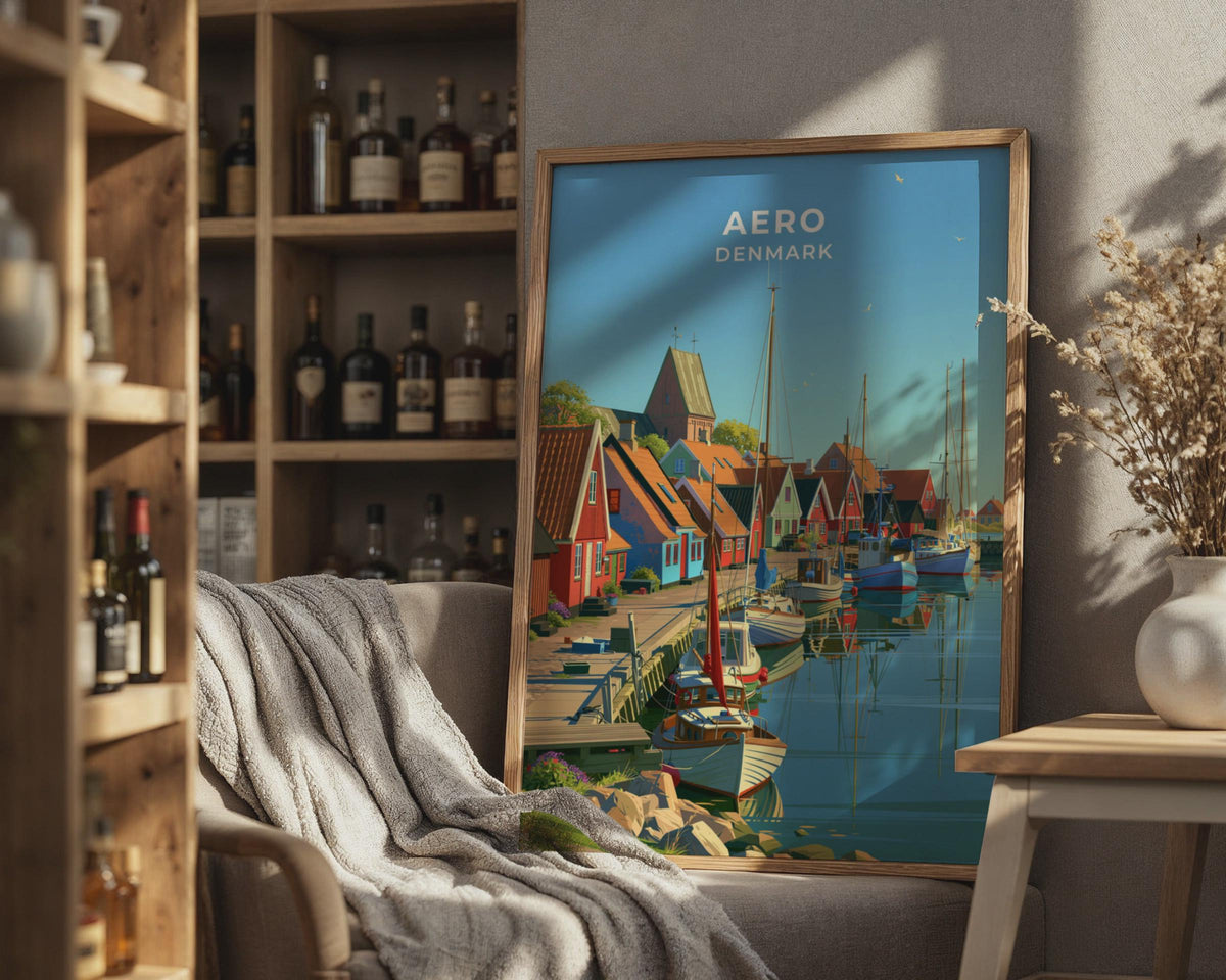 Aero Denmark Travel Poster