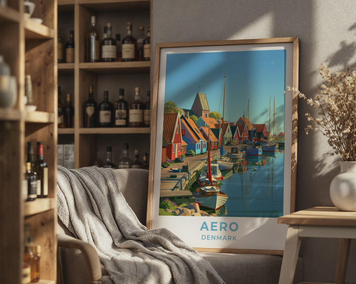 Aero Denmark Travel Poster
