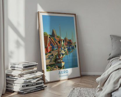 Aero Denmark Travel Poster