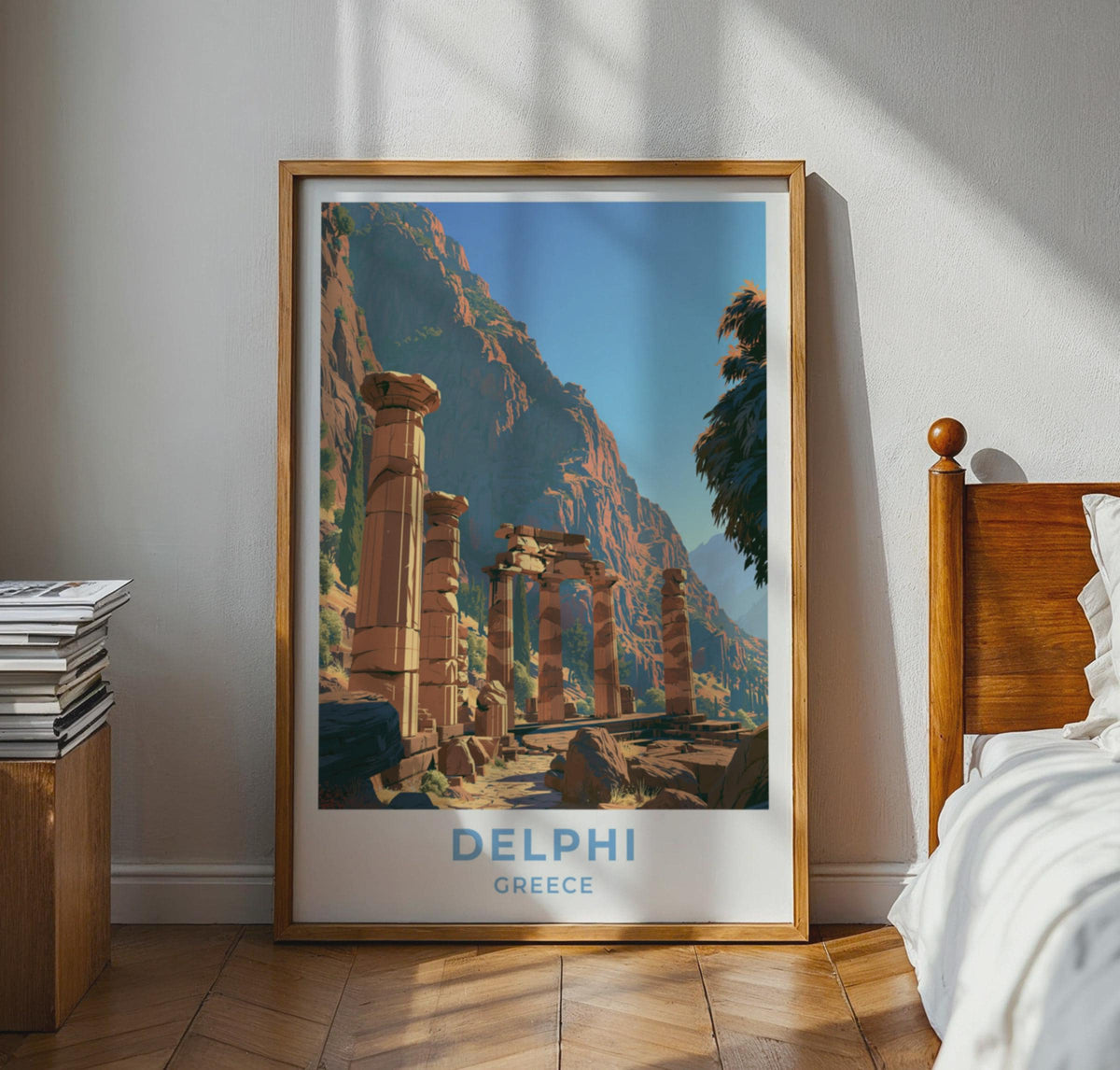 Delphi Greece Travel Poster