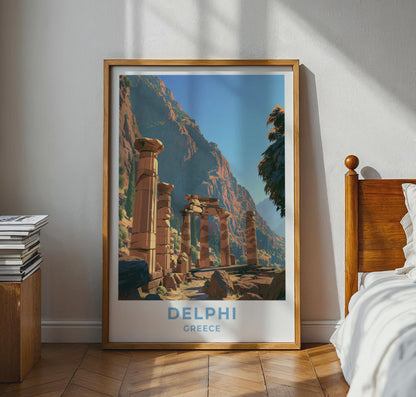 Delphi Greece Travel Poster