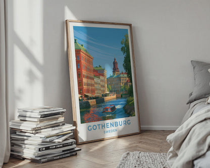 Gothenburg Sweden Travel Poster
