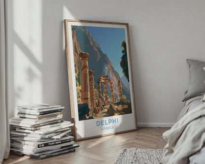 Delphi Greece Travel Poster