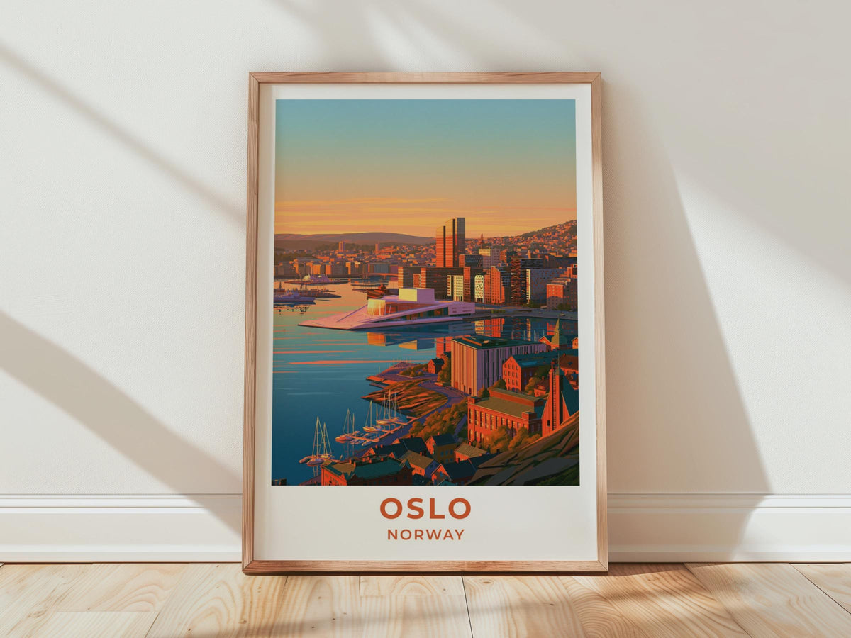 Oslo Norway Travel Poster