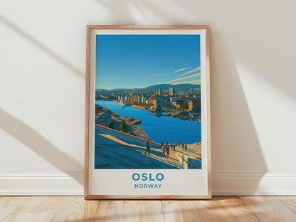 Oslo Norway Travel Poster