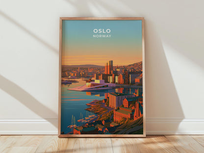 Oslo Norway Travel Poster