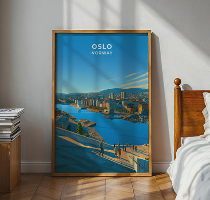 Oslo Norway Travel Poster