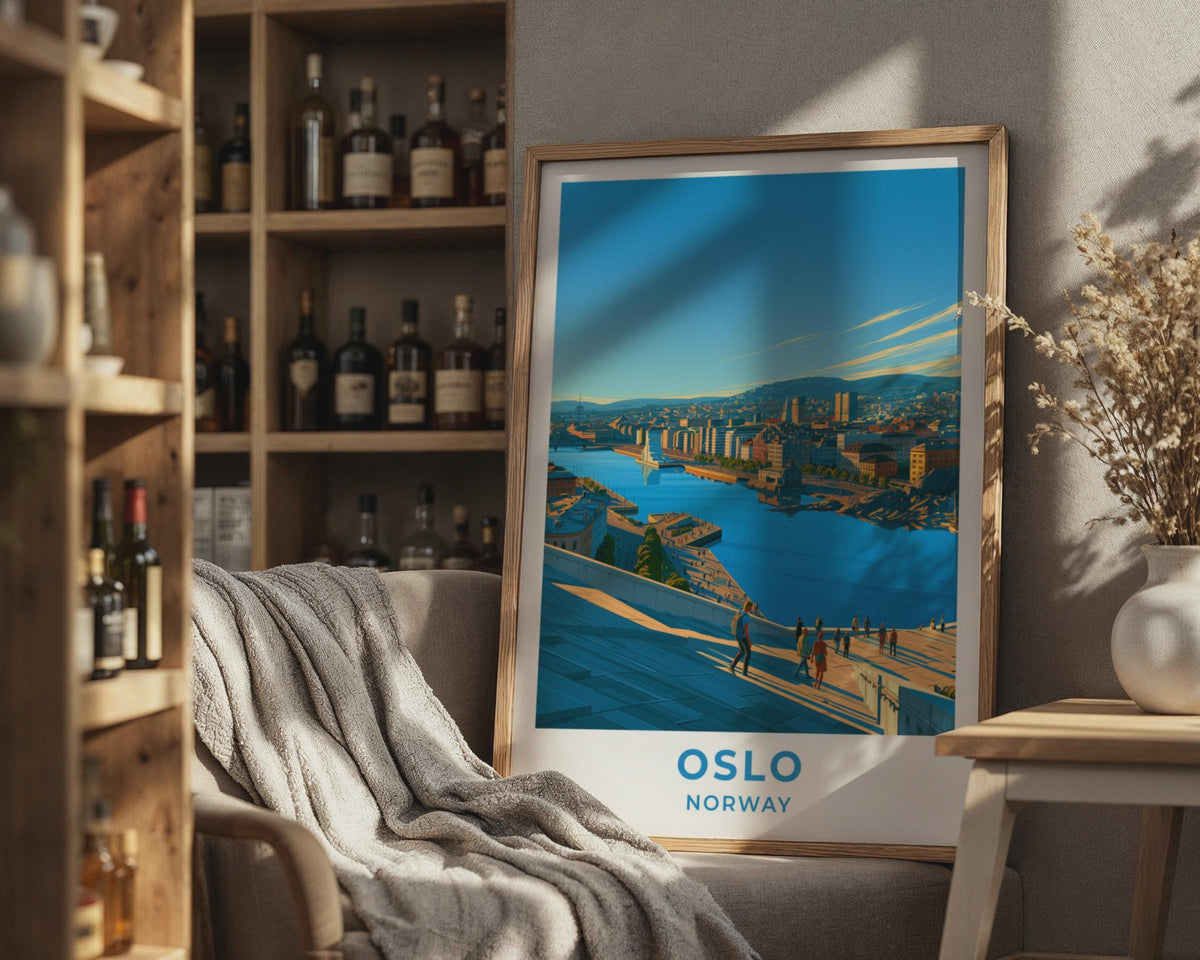 Oslo Norway Travel Poster