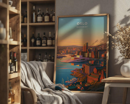 Oslo Norway Travel Poster