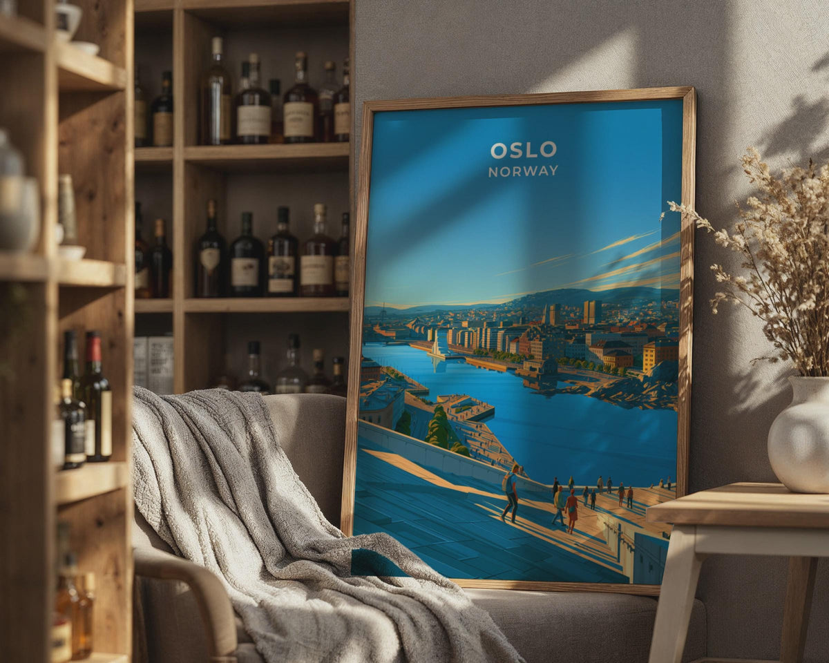 Oslo Norway Travel Poster