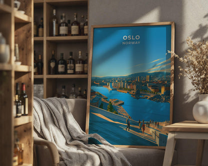 Oslo Norway Travel Poster