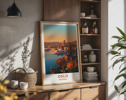 Oslo Norway Travel Poster