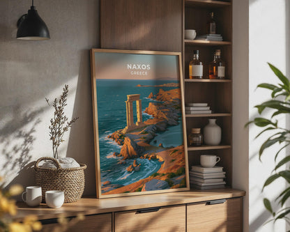 Naxos Greece Travel Poster