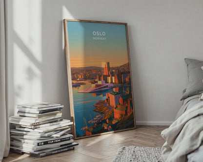 Oslo Norway Travel Poster