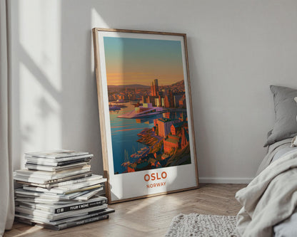 Oslo Norway Travel Poster