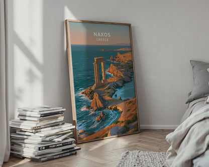 Naxos Greece Travel Poster