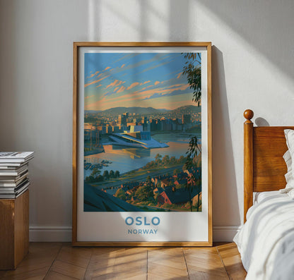 Oslo Norway Travel Poster