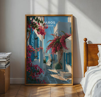 Paros Greece Travel Poster