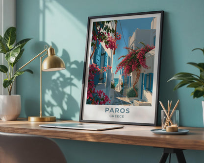 Paros Greece Travel Poster
