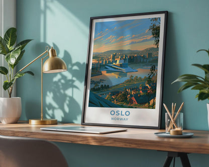 Oslo Norway Travel Poster