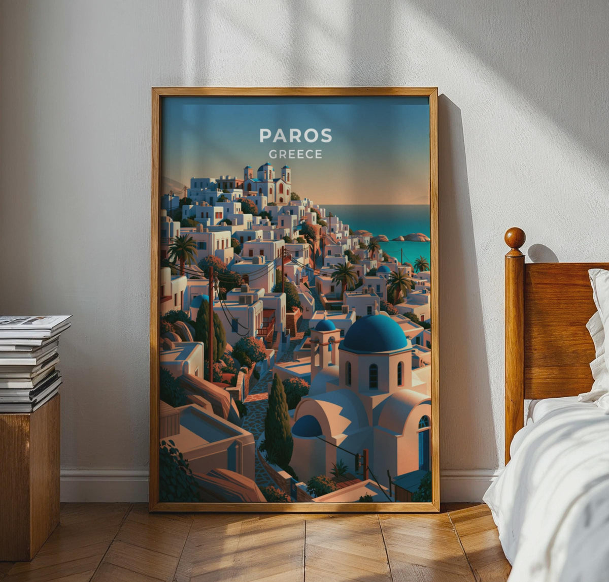 Paros Greece Travel Poster