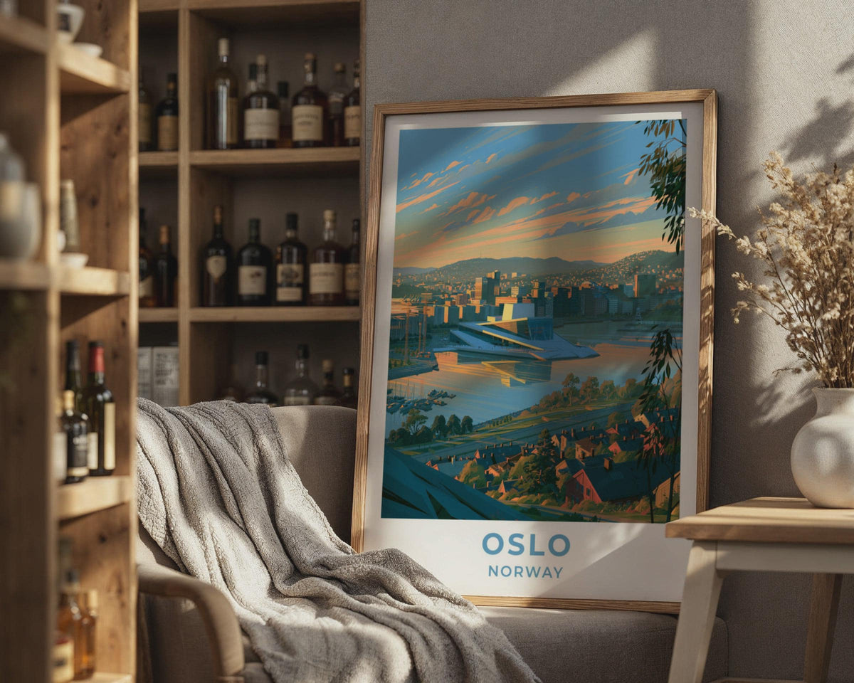 Oslo Norway Travel Poster