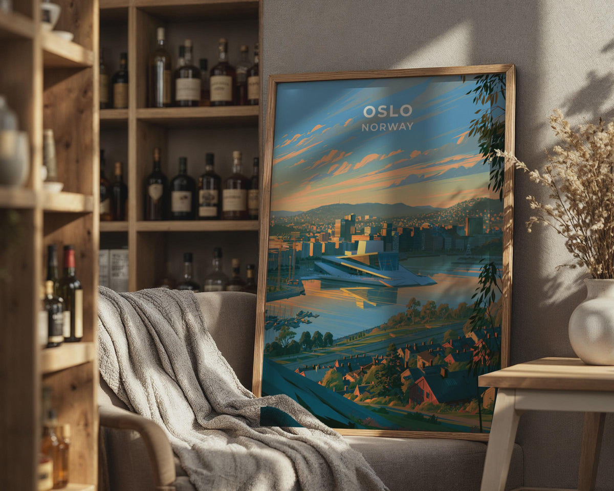 Oslo Norway Travel Poster