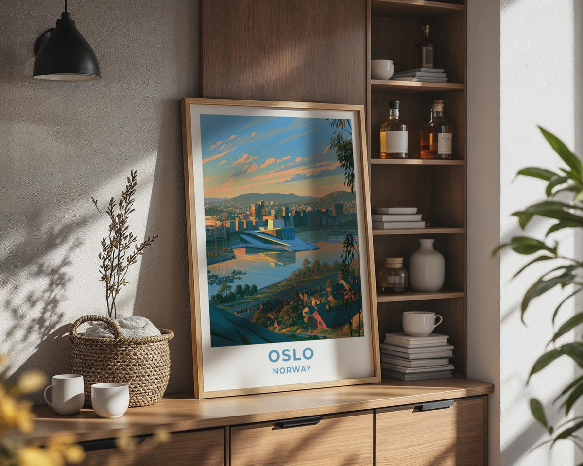 Oslo Norway Travel Poster