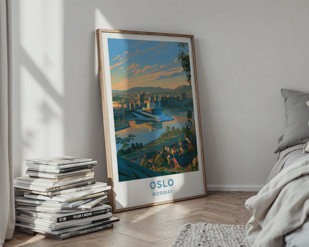 Oslo Norway Travel Poster