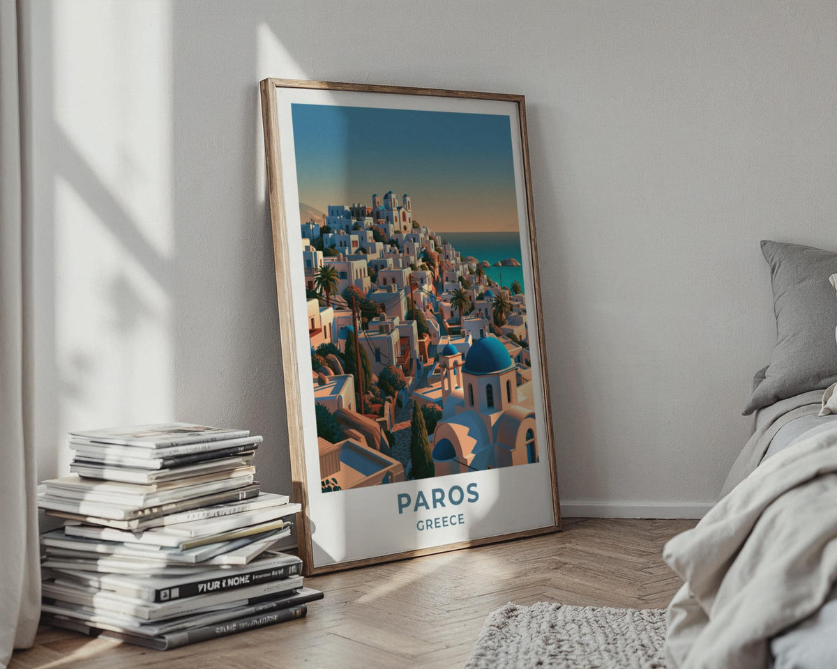 Paros Greece Travel Poster