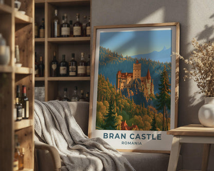 Bran Castle Romania Travel Poster