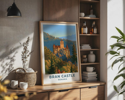 Bran Castle Romania Travel Poster