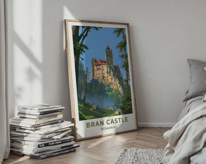 Bran Castle Romania Travel Poster
