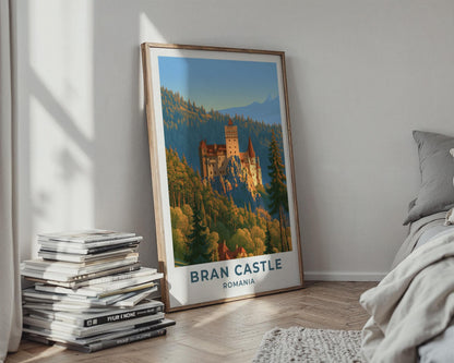 Bran Castle Romania Travel Poster