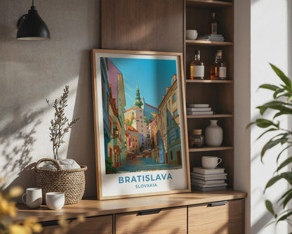 Bratislava Slovakia Travel Poster