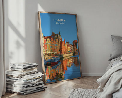 Gdansk Poland Travel Poster