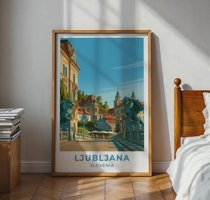 Ljubljana Slovenia Travel Poster