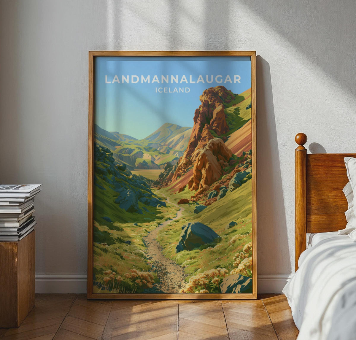 Landmannalaugar Iceland Travel Poster