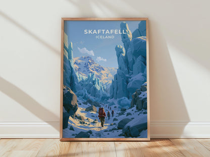 Skaftafell Iceland Travel Poster