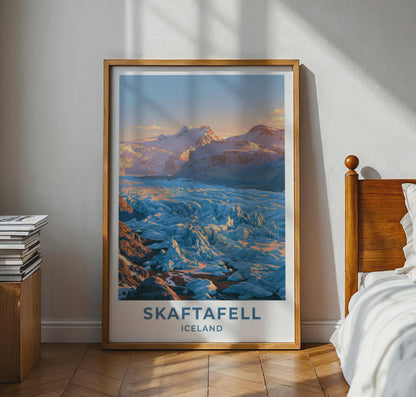 Skaftafell Iceland Travel Poster
