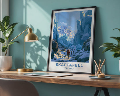Skaftafell Iceland Travel Poster