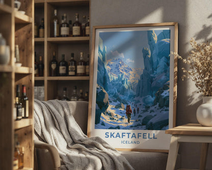Skaftafell Iceland Travel Poster