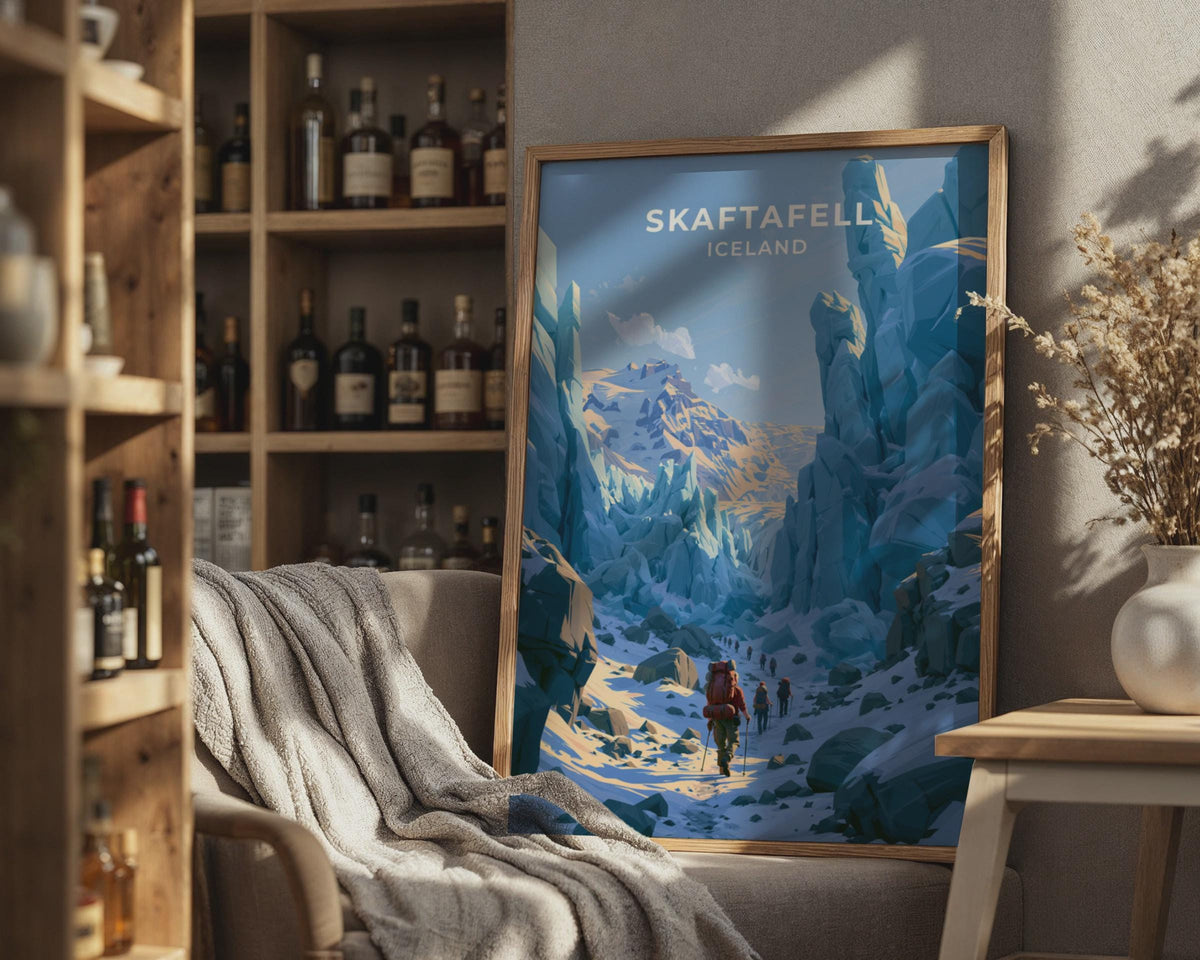 Skaftafell Iceland Travel Poster