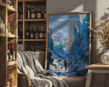 Skaftafell Iceland Travel Poster