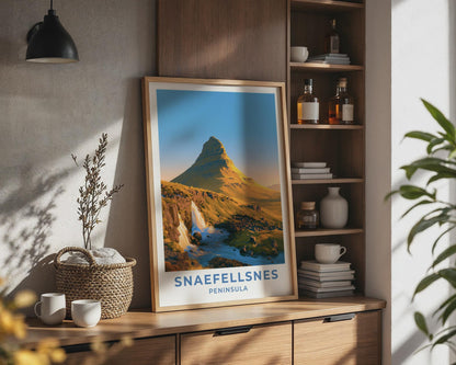 Snaefellsnes Peninsula Iceland Travel Poster