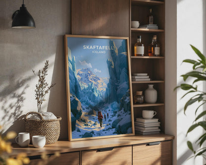 Skaftafell Iceland Travel Poster