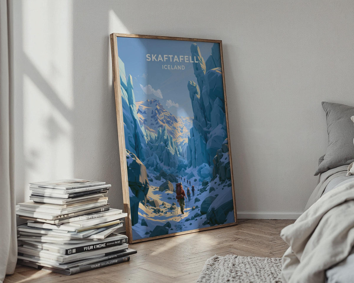 Skaftafell Iceland Travel Poster