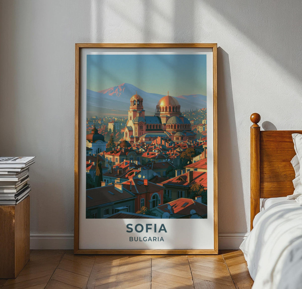 Sofia Bulgaria Travel Poster