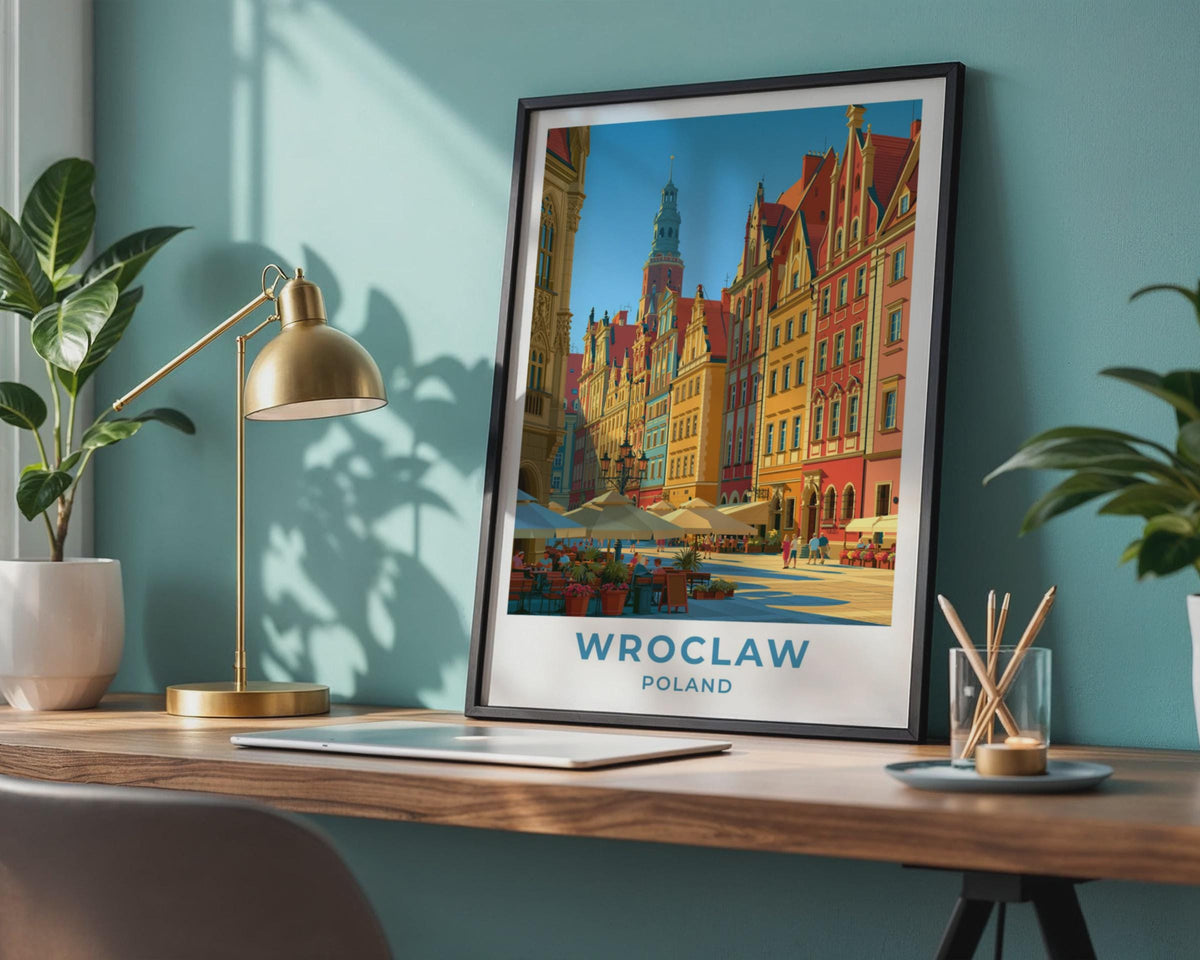 Wroclaw Poland Travel Poster